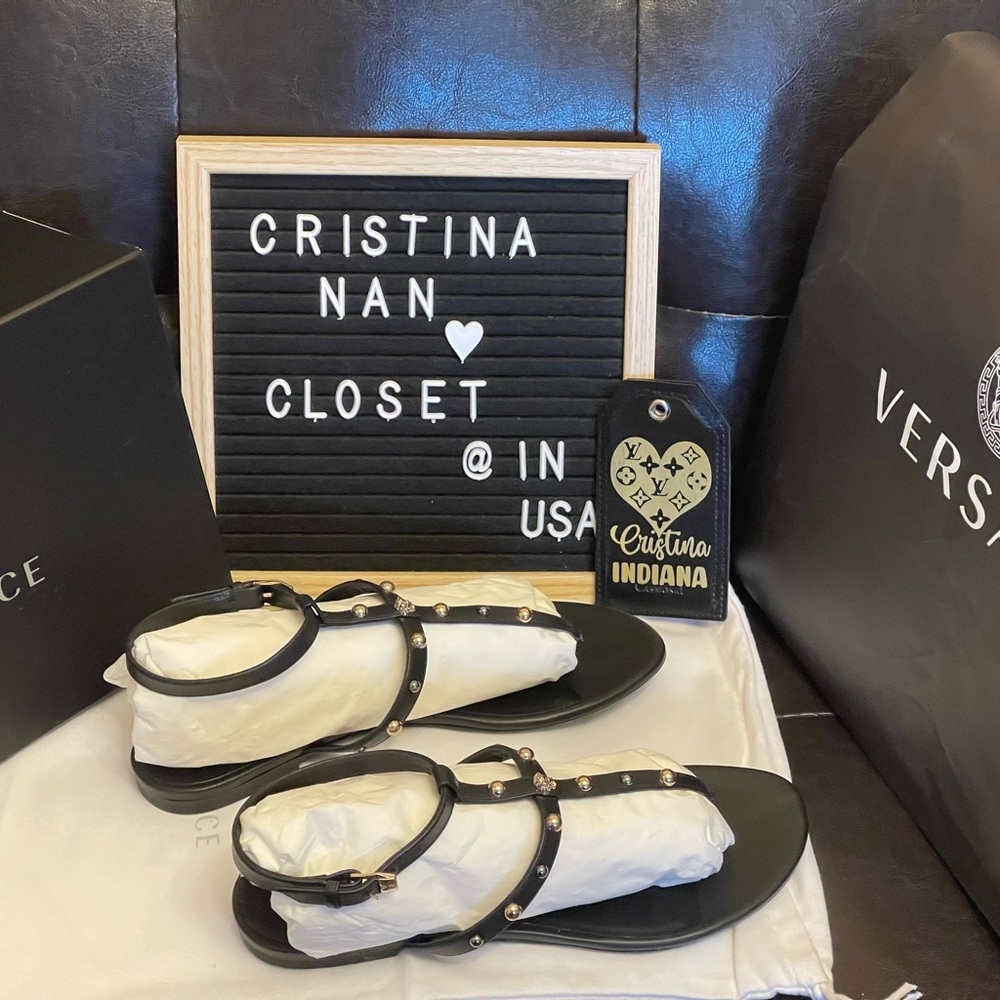 Versace lambskin sandals